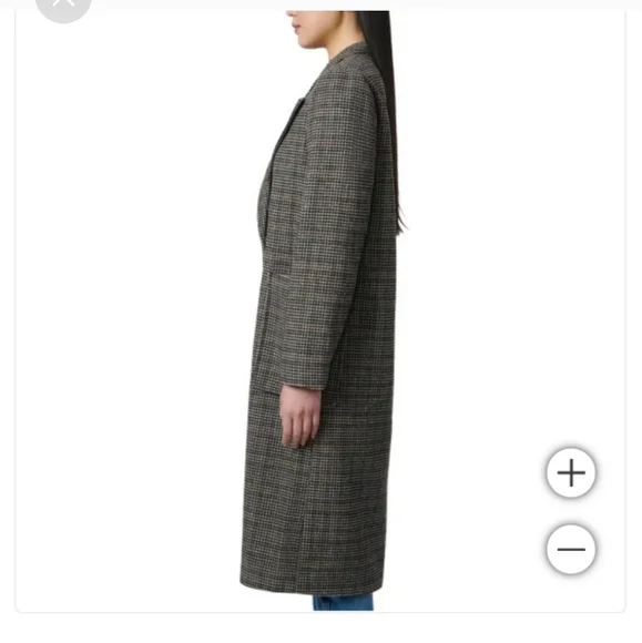 BERNARDO PLAID COAT - Picture 2 of 6